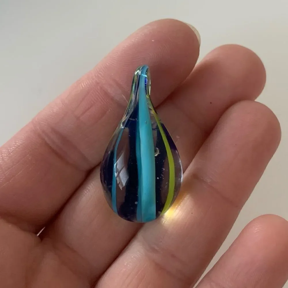 Hand Blown Art Glass Pendant